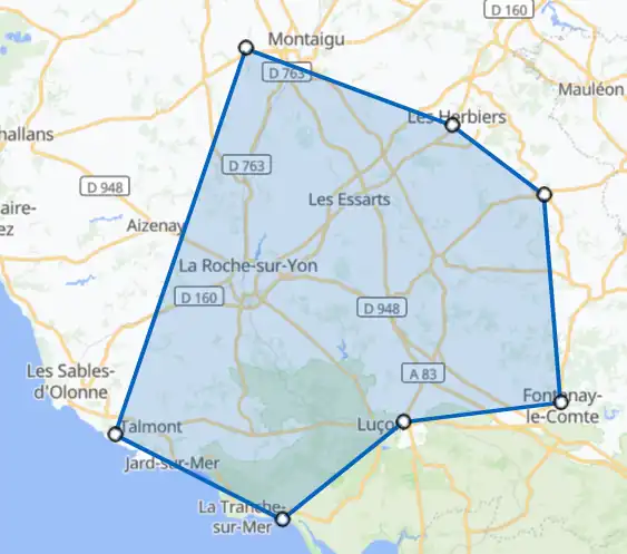 CARTE ZONE GEOGRAPHIQUE